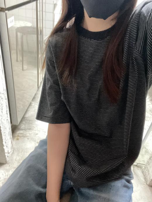 <曾小咸推荐>3.24  日系撞色休闲条纹T 日常109/件 活动价89/件！！【预售款，预计3-15天发货】 商品图1