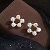 子佩集【花开甜梦】银S925珍珠惜王妃耳钉【SGE0390007】6.5mm珠镀金串珠梅花五瓣花扁珠2601 商品缩略图0