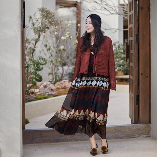 【林栖设计小店】手工系带|多色镂空肌理2026夏新款毛织外套针织两件套1962165 商品图5