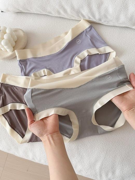 品牌直发!正品保证【猫人7A抗菌棉质女士内裤】长绒棉面料，高弹柔软、软糯亲肤、轻盈透气,贴身穿裸感零负担 商品图4