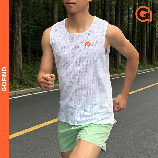 果凡云感速干短裤男女款  高透气反光夜跑运动裤E01GSMS319 商品图3