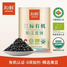 【阳江豆豉】和鲜三标有机豆豉 广东风味特产380g盒装