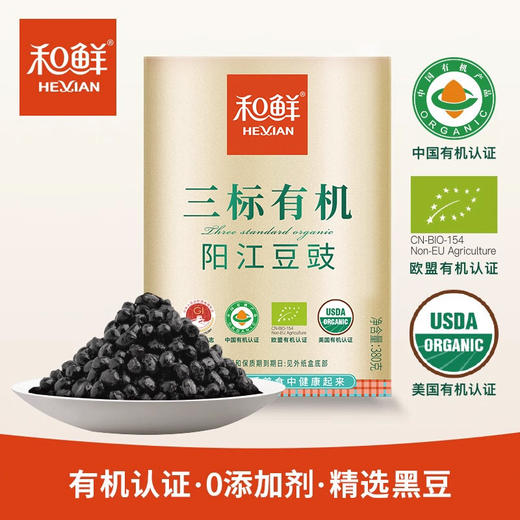 【阳江豆豉】和鲜三标有机豆豉 广东风味特产380g盒装 商品图0