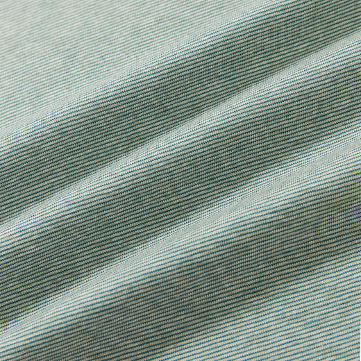 WHEELS and WIND 男女中性款细条纹宽松撞色圆领短袖T恤 商品图1