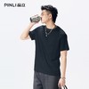 PINLI品立2026夏季新款青年圆领落肩袖纯色百搭短袖T恤上衣潮牌男GD262111042 商品缩略图3