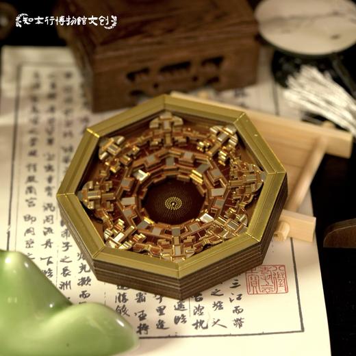 洛阳古墓博物馆木雕铝箔藻井分层冰箱贴文创小礼物河南旅游纪念品 商品图2