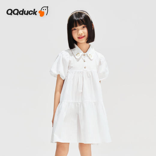 【清仓捡漏】【120-165】【可可鸭】女童夏季翻领连衣裙 商品图5