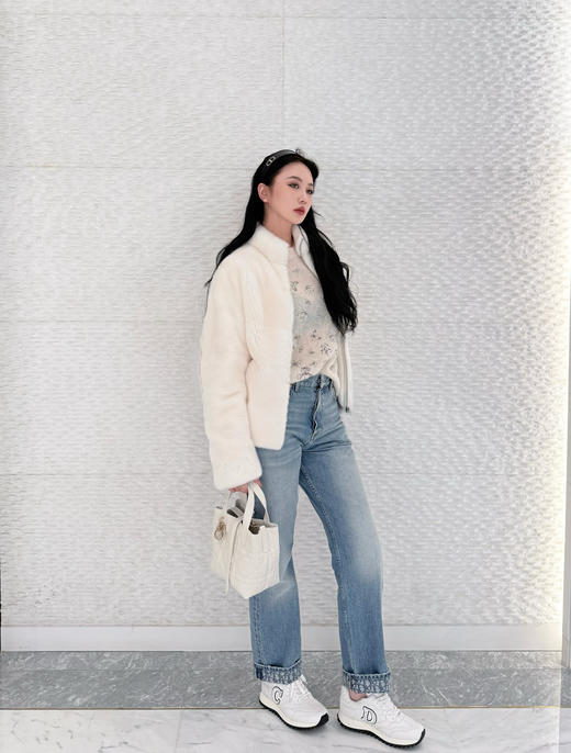 迪奥  最新款26Ss新款卷边老花牛仔裤 商品图7