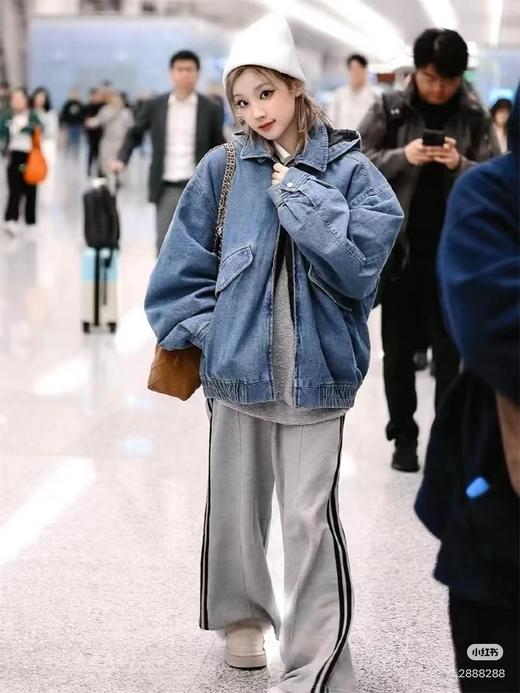 F032324春季新款时尚百搭日常通勤户外运动休闲直筒长裤 商品图1