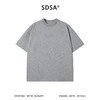 SDSA男装2026新款高贵轻奢美式复古刷漆印花字母圆领短袖T恤百搭 商品缩略图0