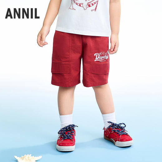 【实体店同款】男童全腰梭织中裤夏季新款安奈儿童装XB626177 商品图2