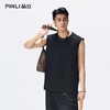 PINLI品立2026夏季宽松纯棉圆领无袖T恤运动健身汗背心男士打底衫GD262114047 商品缩略图2