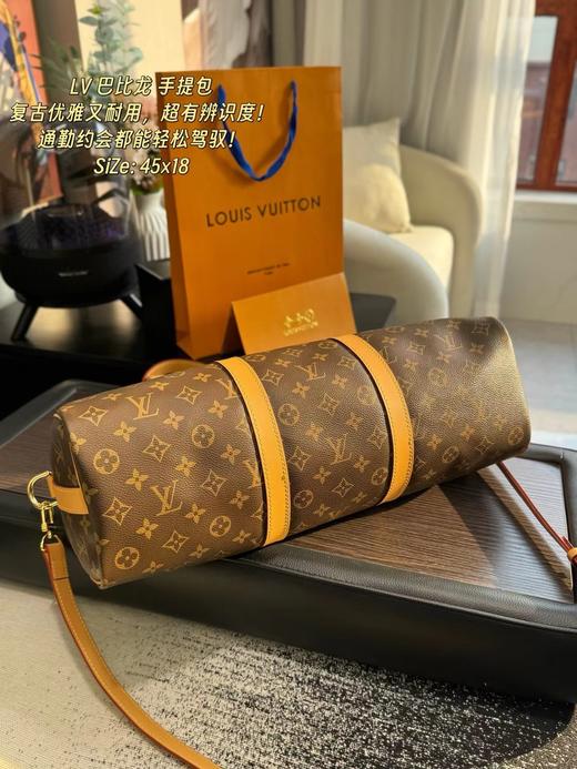 F032357老花帆布大号旅行袋手提斜挎单肩手提包 商品图8