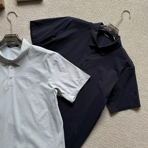 F032377一片式剪裁棉感小珠地速干POLO衫短袖T恤 商品图3