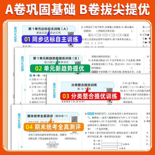 2026实验班提优大考卷下册小学单元期末培优练习人教 商品图2