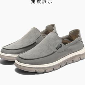 联域2楼森达布鞋男夏季新款商场同款一脚蹬轻便舒适休闲鞋1WR01BM5