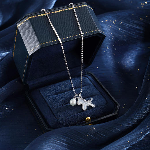 子佩集【珍爱萌马】银S925套链【FYL-2020】项链时尚小马珍珠2601 商品图3