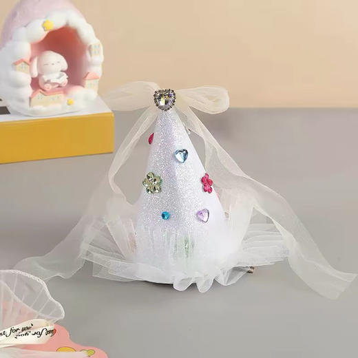 公主水钻头纱生日发夹 商品图0