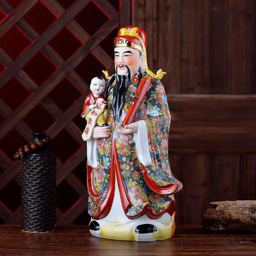 陶瓷福禄寿古彩三星+F箓 商品图2