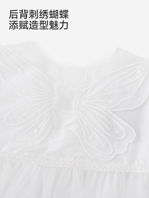 【高定系列】英氏儿童连衣裙女童夏季新款无袖背心裙网纱公主裙YRLFJ2S055A 商品图2