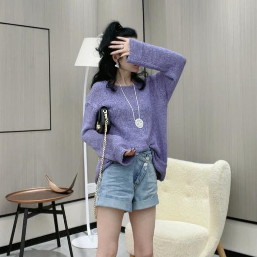 03-4潘依绣丁丁宠粉潘依绣 定制斜边双扣短款牛仔裤 D5338 商品图1