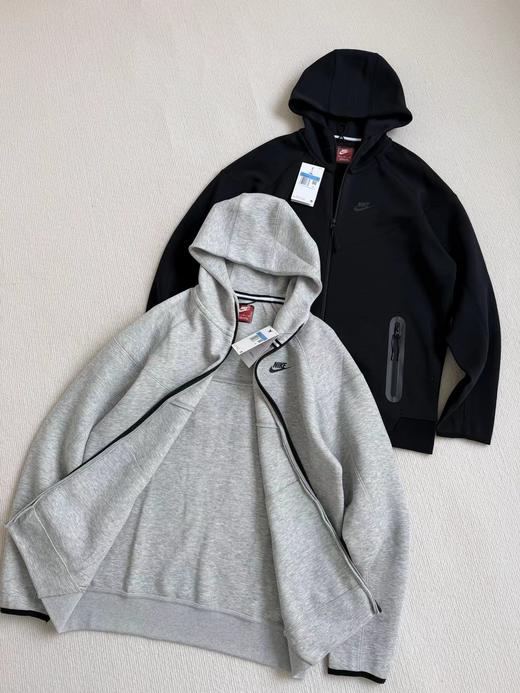 F032380男子全长拉链开襟连帽衫连帽衫针织休闲拼接拉链外套 商品图0