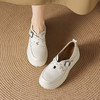 【预售7天】米白色圆头小众珍珠厚底乐福单鞋女新款真皮松糕鞋TYMXY&1636 商品缩略图4