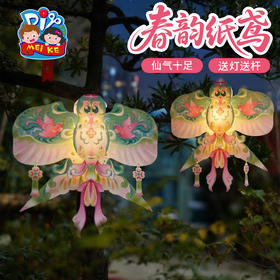 户外春天春韵纸鸢手工diy灯笼儿童制作材料包幼儿园背饰拍照花灯