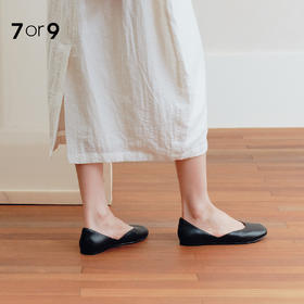 7or9裸感系列轻盈平底单鞋新款橡苔