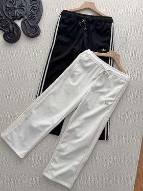 F032308春季新款男女同款宽松系带运动长裤休闲刺绣裤子卫裤