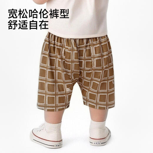 【商场同款】英氏儿童夏季新款短裤T恤套装透气男宝宝休闲两件套 商品图4