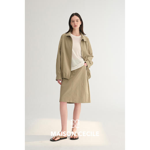 MC春夏松弛感舒适通勤风工装感廓形夹克/半身裙MAISON CECILE 商品图4