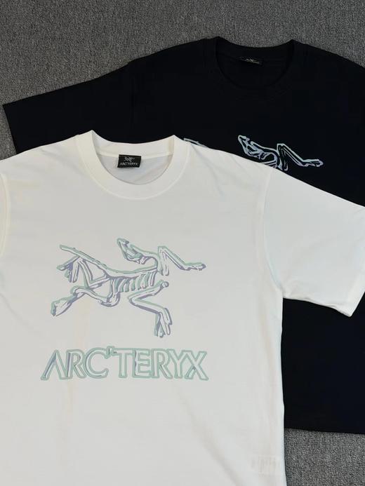 F032348黑白双色可选骨骼印花短袖男女同款机能风休闲T恤 商品图1