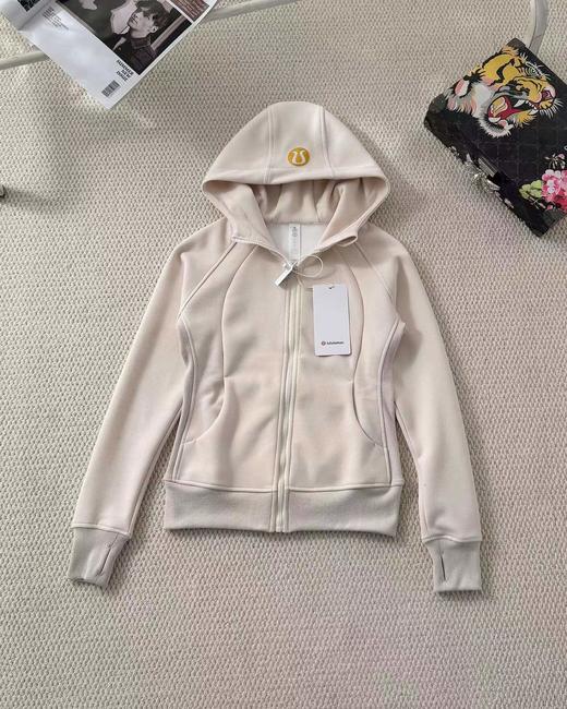 F032354修身版型休闲舒适春季新款拉链连帽女士卫衣外套 商品图12