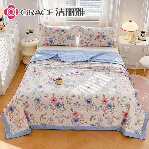 洁丽雅（Grace)若青盏.舒暖全棉印花夏被JLY25513 商品图1