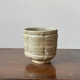 【苏州】日本中古粗陶手作茶碗 带签章 X1506