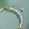 子佩集【如意珠华】银S925珍珠惜王妃手链【SGB0950004】3.7mm珠镀金2601 商品缩略图3