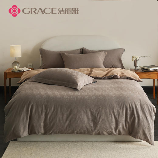 洁丽雅（Grace)莫里斯.全棉轻奢提花磨毛四件套JLY25805 商品图0