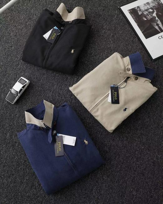 F032325春季男女同款翻领拉链防风设计休闲老干部夹克外套 商品图1