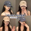 韩系新款格子字母刺绣鸭舌帽 女春夏季百搭遮阳软顶棒球帽 显脸小格子休息帽 商品缩略图0