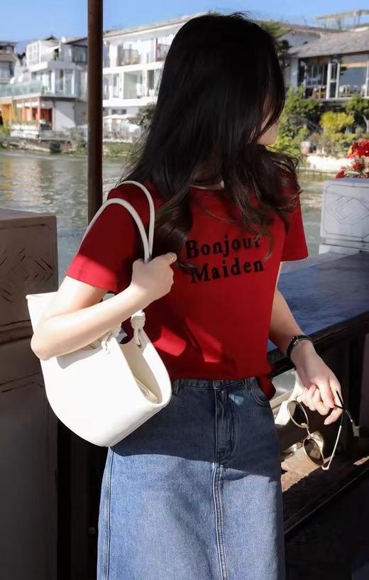 波尔多红双面丝光棉T恤/连衣裙，天然温和与丝滑冰凉，高级又百搭 商品图2