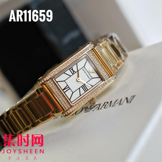 原单阿玛尼AR11659 迷你方形女士腕表｜腕间的小确幸，是每天的心动开关 商品图3