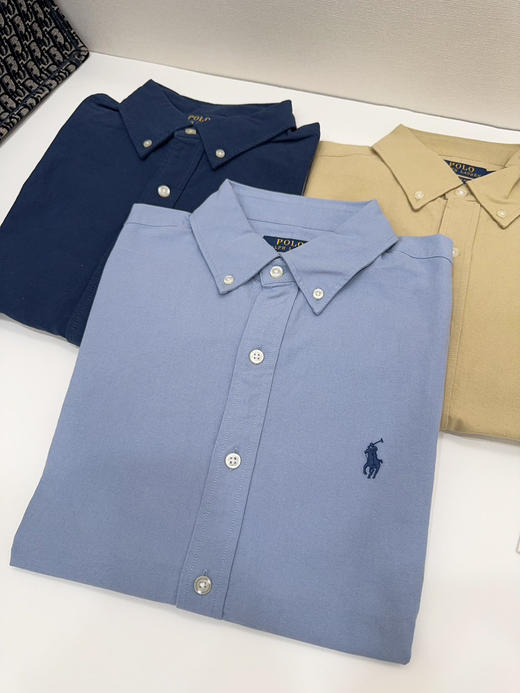 323-3 跑量 极限特惠 小马情侣款 高支精梳棉 纯色 休闲舒适衬衫 商品图7