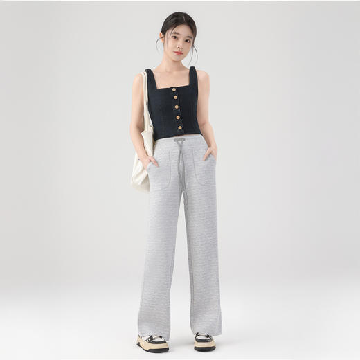 Confident Goose 莱赛尔平衡直筒裤 修饰腿型瘦瘦裤 柔滑亲肤 吸湿透气 4色可选 商品图6