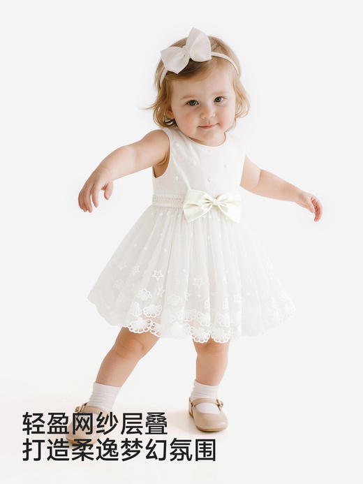 英氏女童背心裙春夏季新款纯棉裙子宝宝洋气公主裙YRLFJ2S034A 商品图1