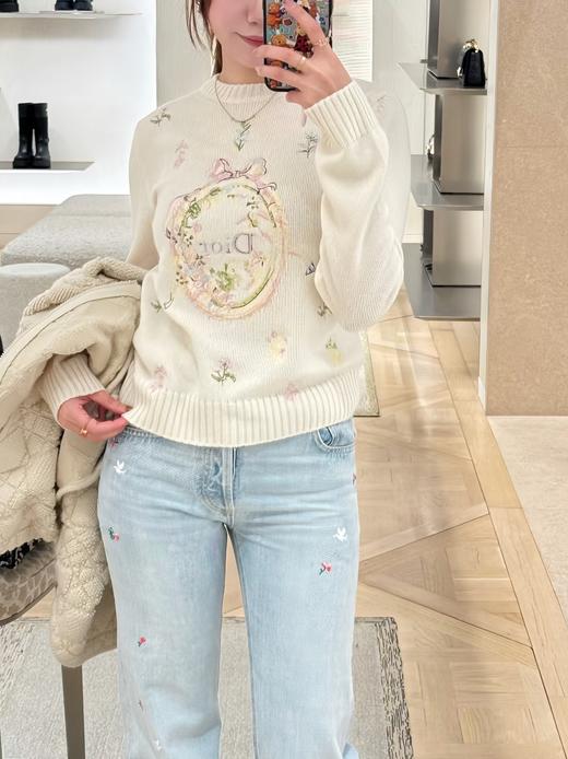 女款羊绒刺绣针织衫毛衣zh010 商品图1