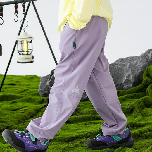 春季首发锦纶防水耐磨散口裤👖【 vonbonkids 山系单线格锦纶速干散口小脚裤 K07C26007款】❗️ 娃户外撒欢不怕脏湿💥自由活动无束缚，跑跳玩耍超自在✨ 商品图5