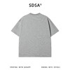 SDSA男装2026新款轻奢极简风横纹金属字母设计圆领短袖T恤百搭 商品缩略图4