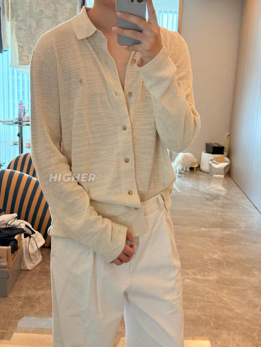 【秒杀价已调 直接拍】RL 老钱松弛感 亚麻针织开衫 男女同款 女生穿也太好看了 商品图10