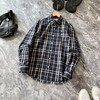 F032343男装春季新款新品时尚撞色格纹纯棉衬衫外套 商品缩略图0